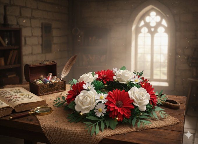 L'Herbier Éternel : Compositions Sculpturales & Couronnes du Solstice