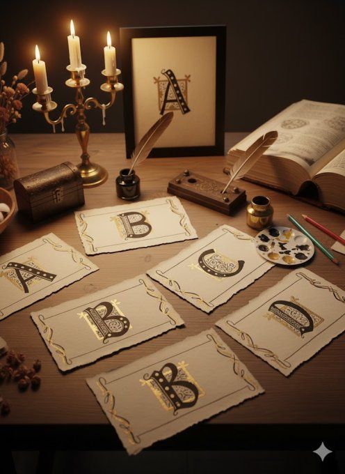 Les Initiales de l'Officine – Lettrine Calligraphiée Main